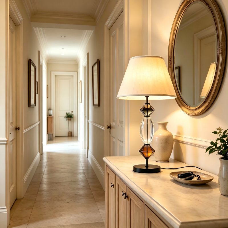 Glass Table Lamp