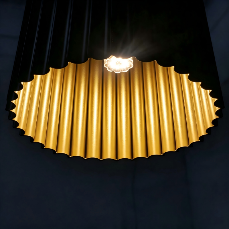 Black Gold Pendant Light Metal Chandelier