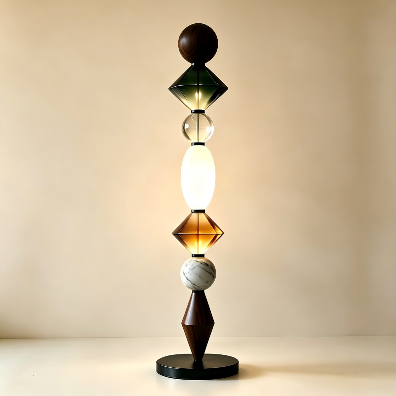 Floor Lamp Art Glass