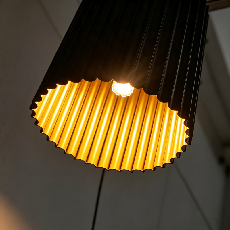 Black Gold Pendant Light Metal Chandelier