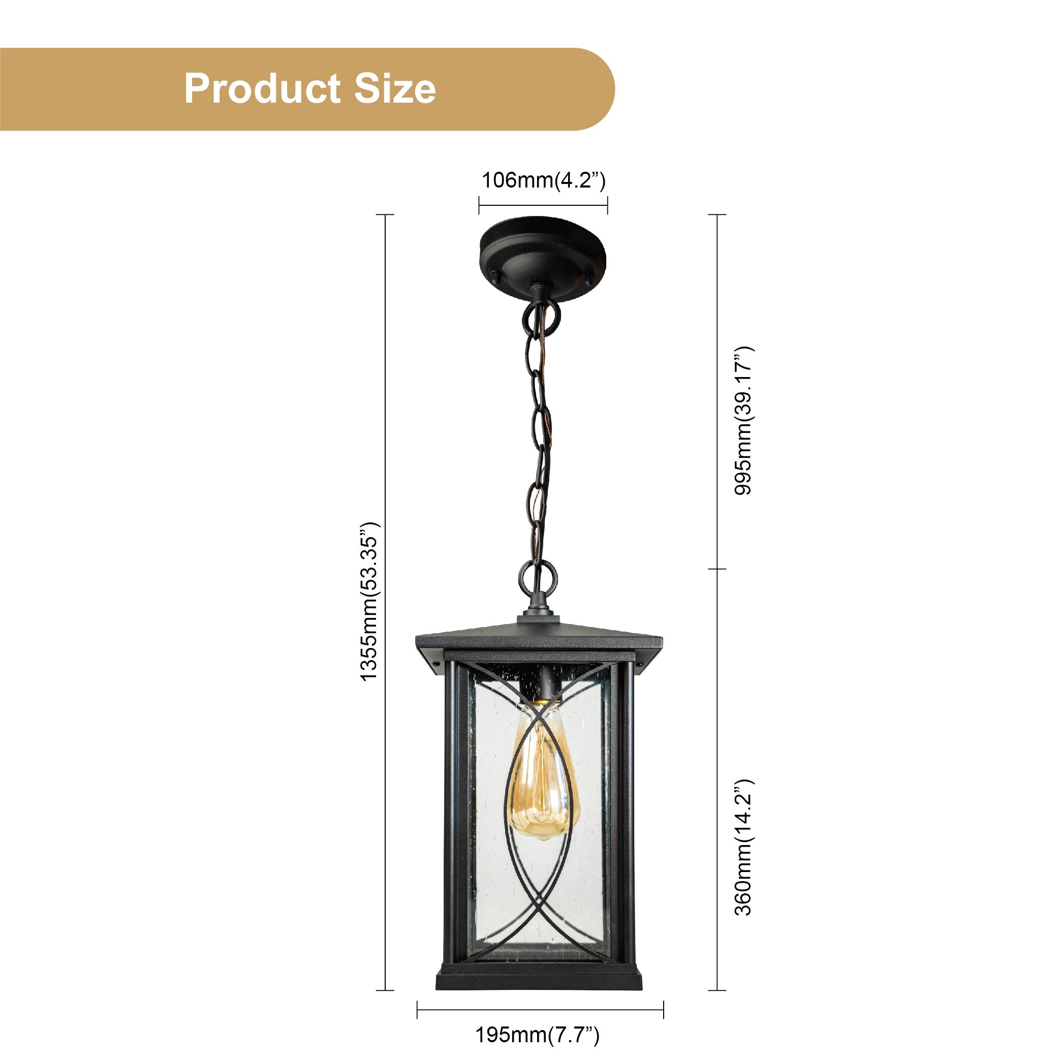 CS outdoor pendant light CS-003
