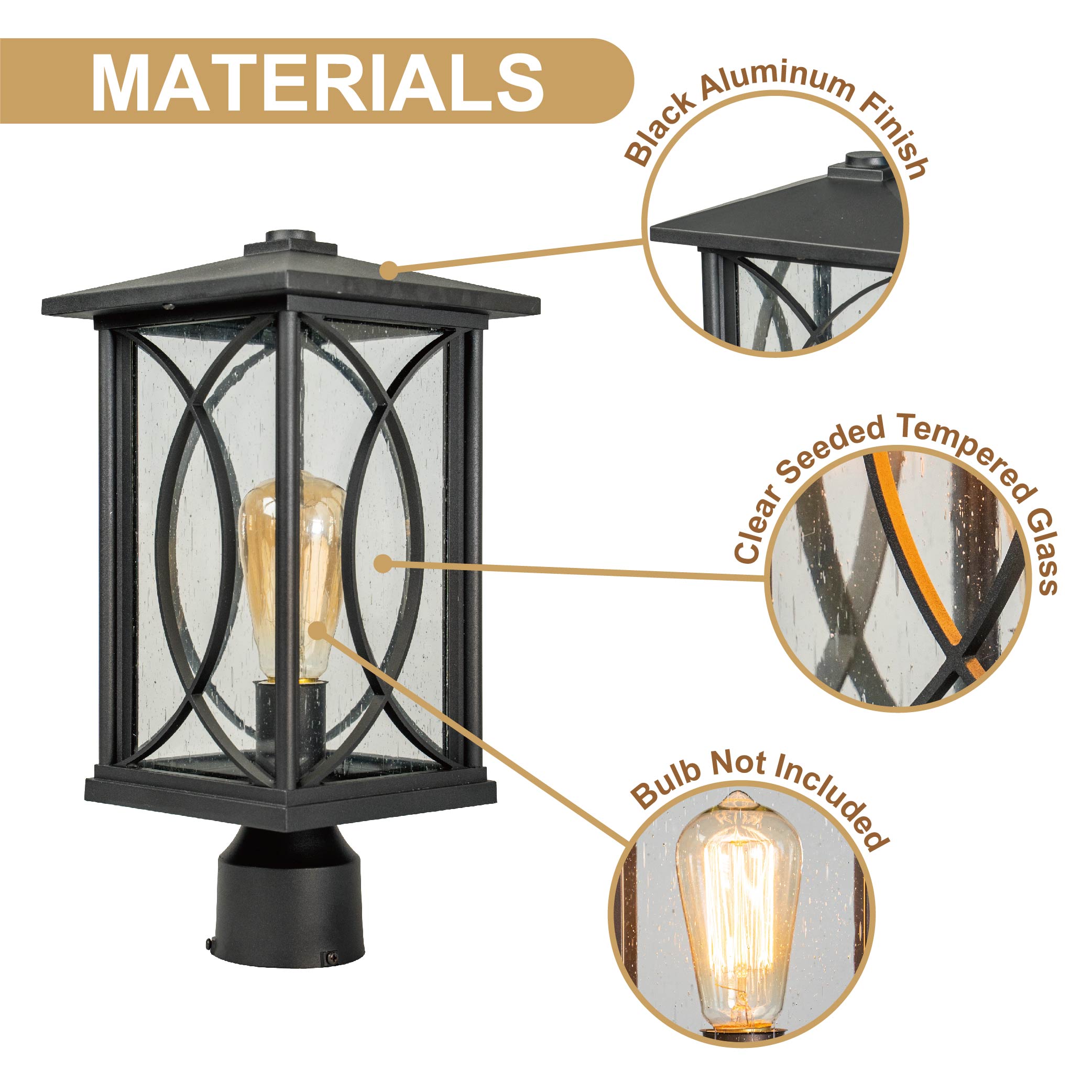 CS outdoor post light CS-006