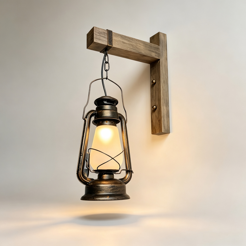 Rustic Farmhouse Wall Lamp Decorative Lighting Vintage Hanging