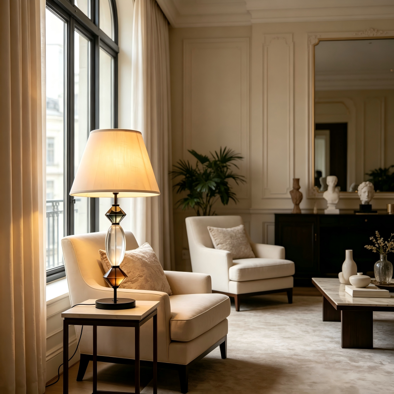 Glass Table Lamp