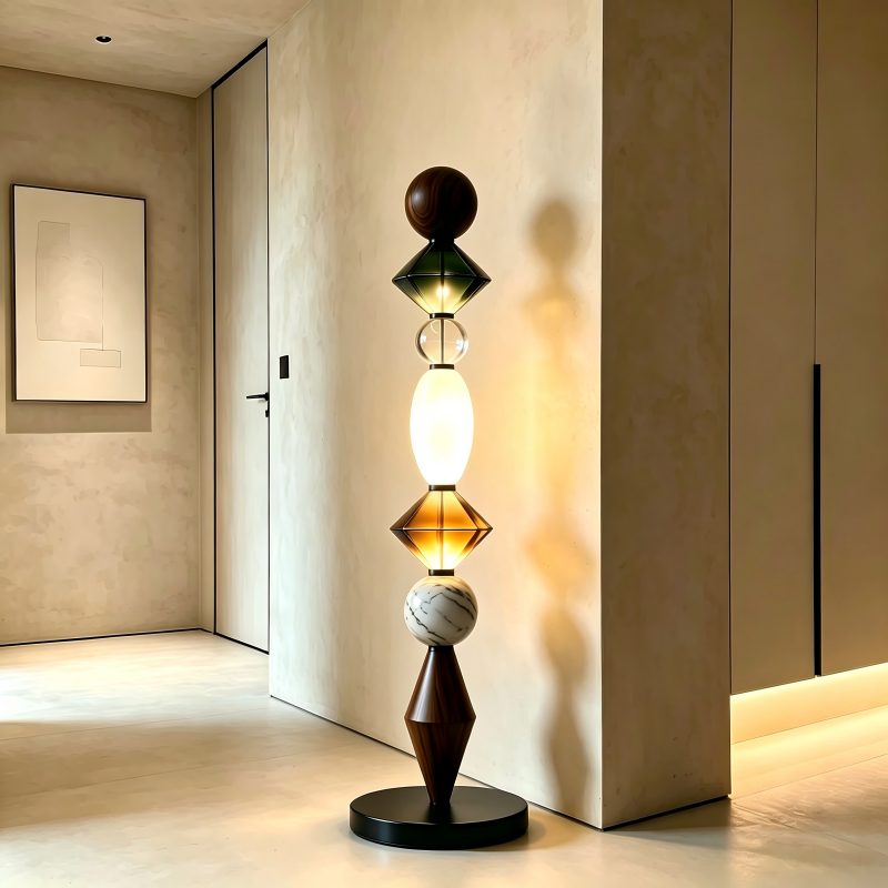 Floor Lamp Art Glass
