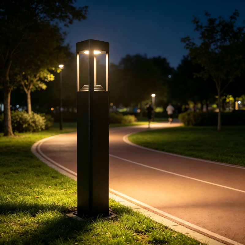Garden Landscape Lighting Black Aluminum LED Outdoor Path Lamp