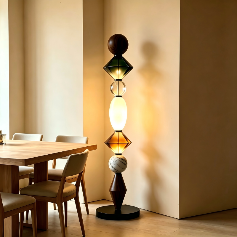 Floor Lamp Art Glass