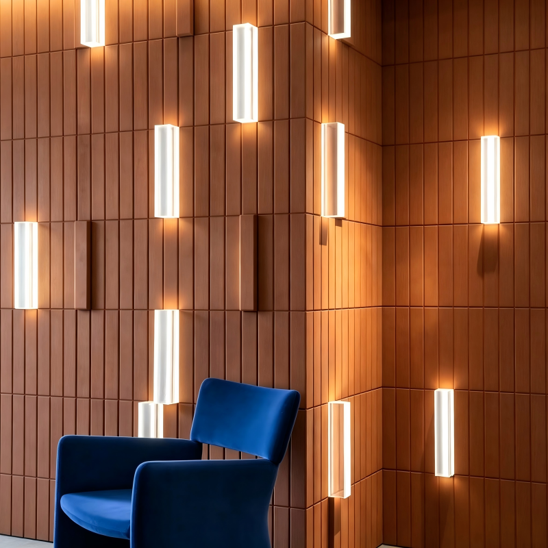 Acrylic wall light