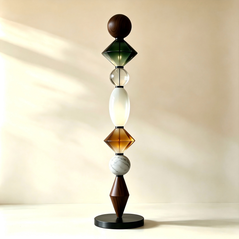 Floor Lamp Art Glass