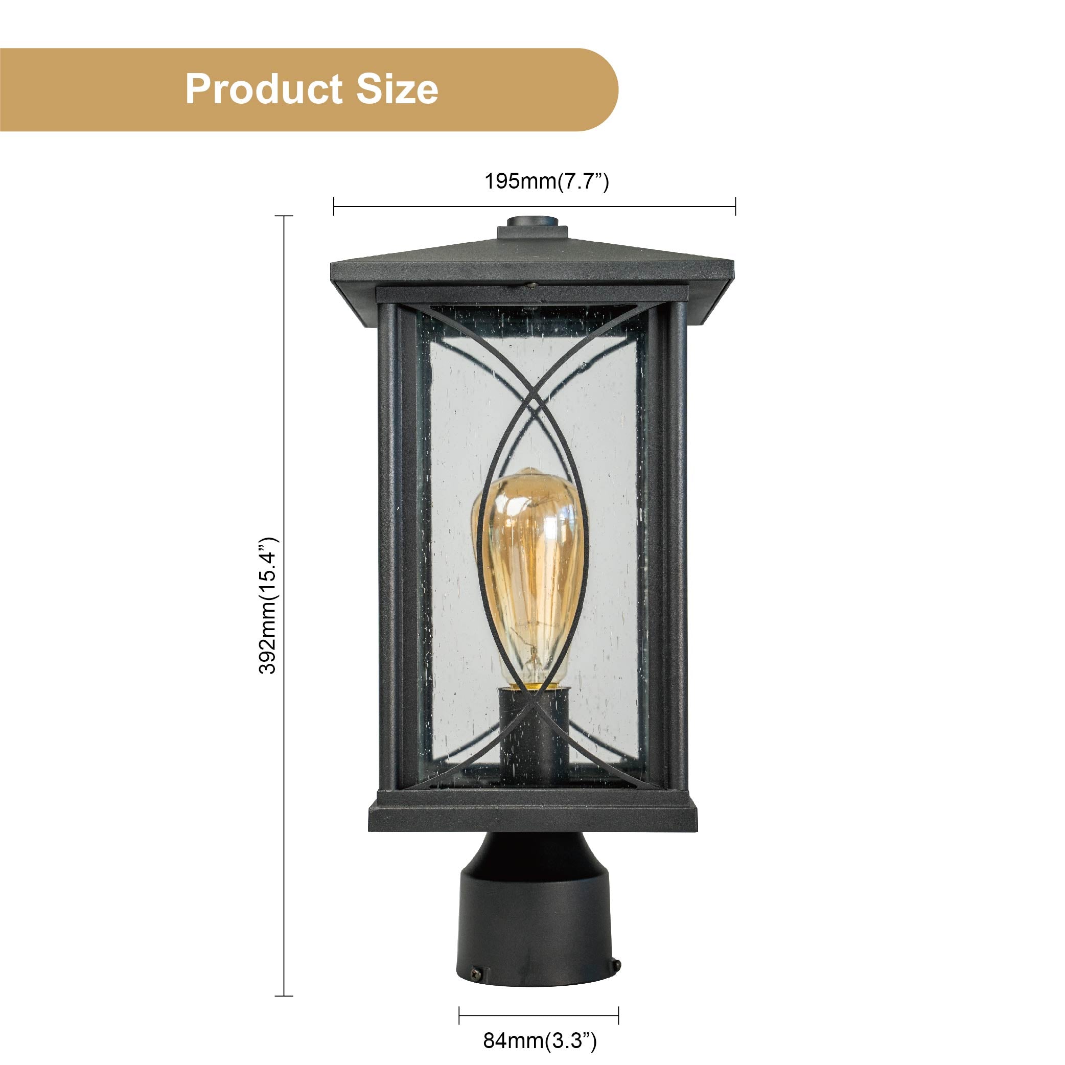 CS outdoor post light CS-006