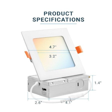 PD25401S 4“ Slim Down Light Square