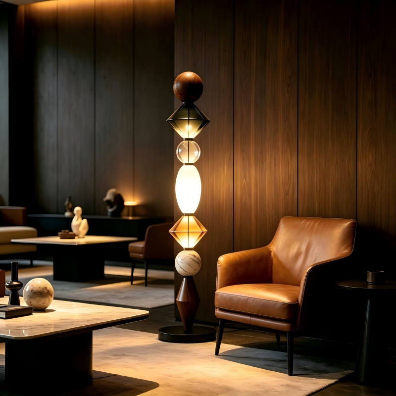 Floor Lamp Art Glass